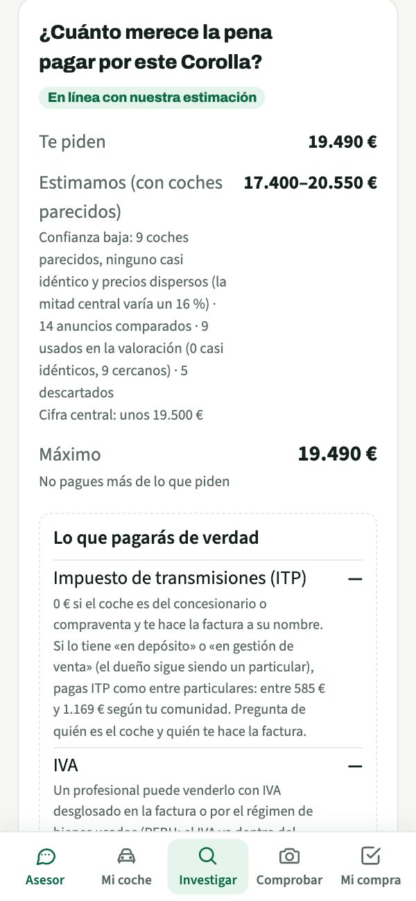 Investigar: Cuánto vale